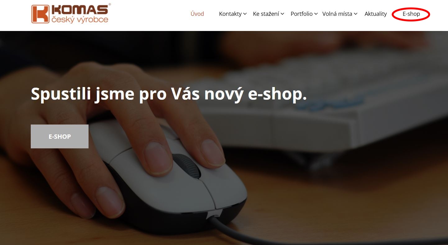 Spustili jsme nový e-shop s nabídkou kování z Komasu